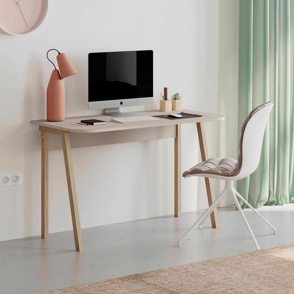 FWStyle Luton Sandstone and Oak 2 Tone Study Desk Image 3