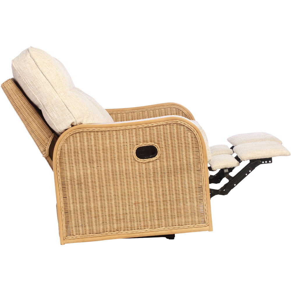 Desser Furniture Paris 2 Seater Cotton Cream Recliner Sofa Image 7