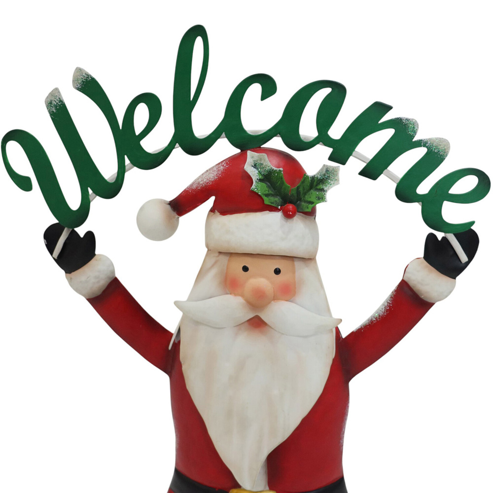 Welcome Santa Decoration - Red Image 3