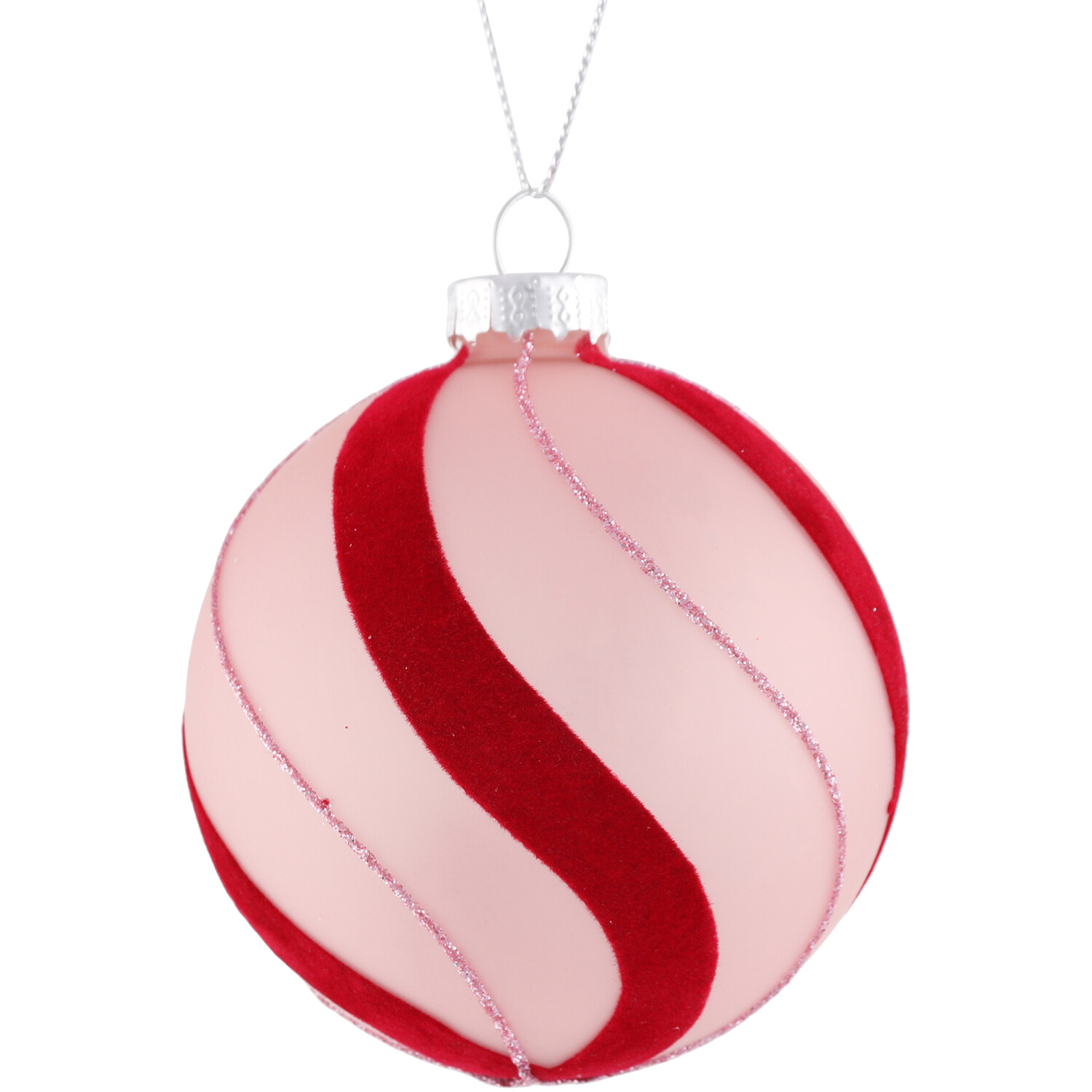 Pink and Red Swirl Bauble Image 4