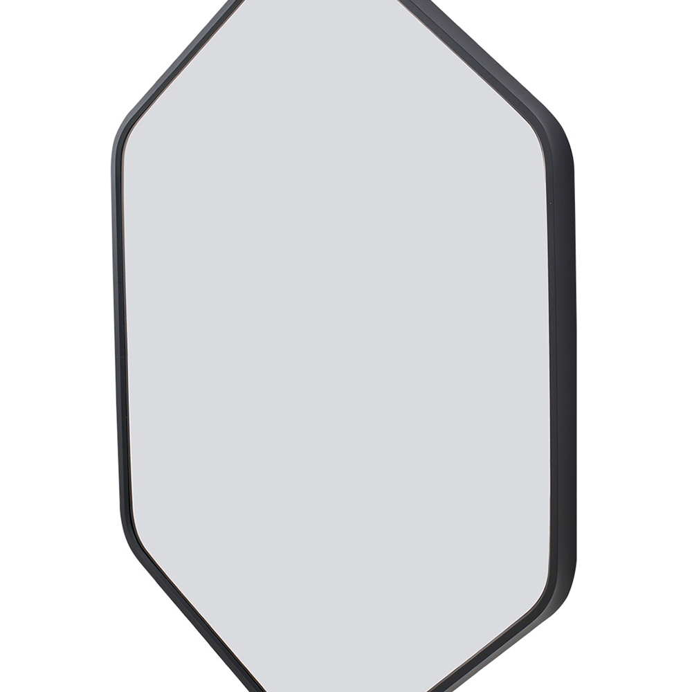 Living and Home Black Diamond Aluminium Framed HD Float Glass Bathroom Mirror 40 x 60cm Image 6