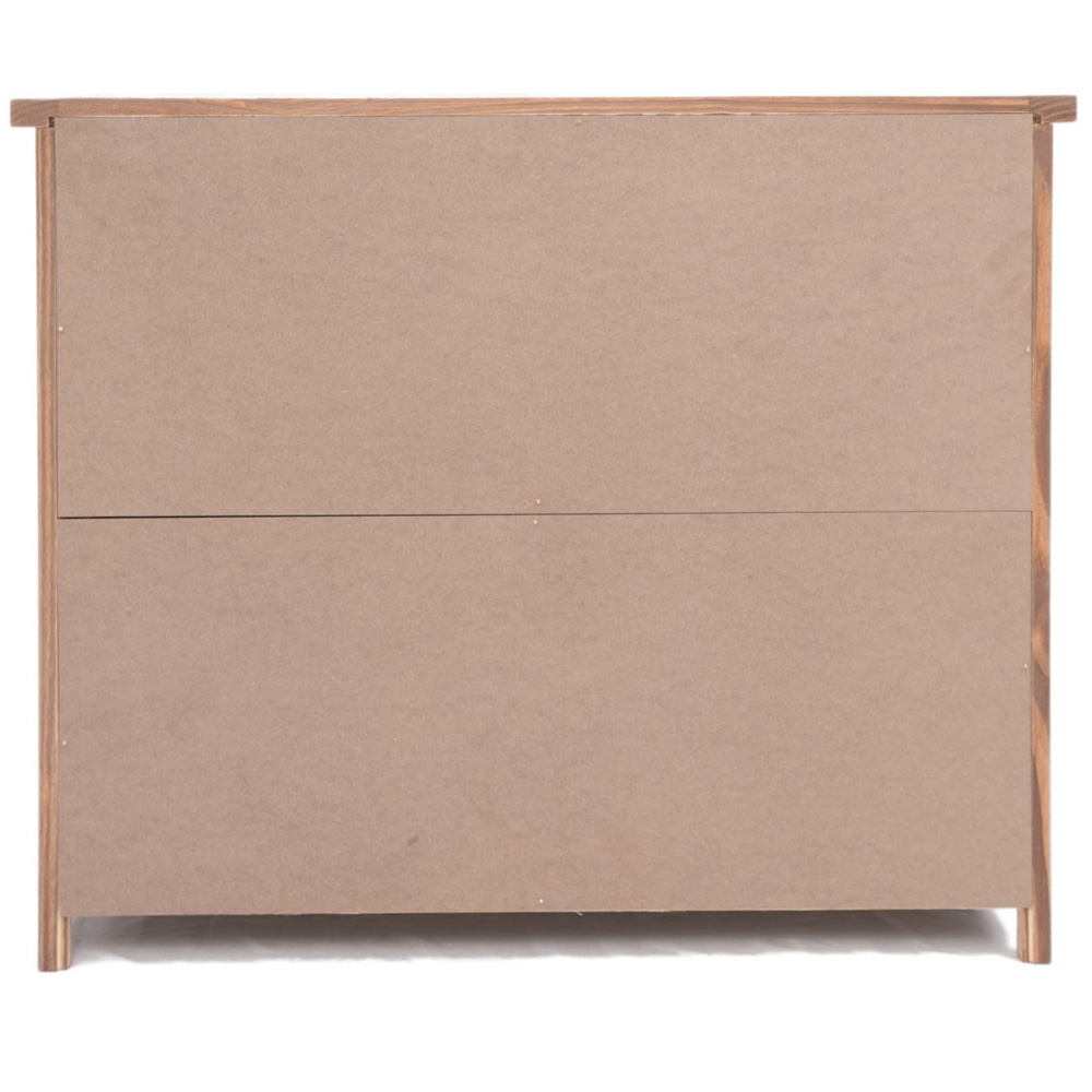 Cabinet Bits Padua 6 Drawer Brown Brass Cup Handle Chest of Drawers Image 7