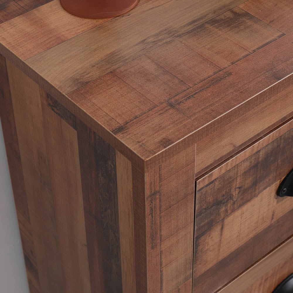 FurnitureHMD 4 Drawer Industrial Style Wooden Chest of Drawers Image 6