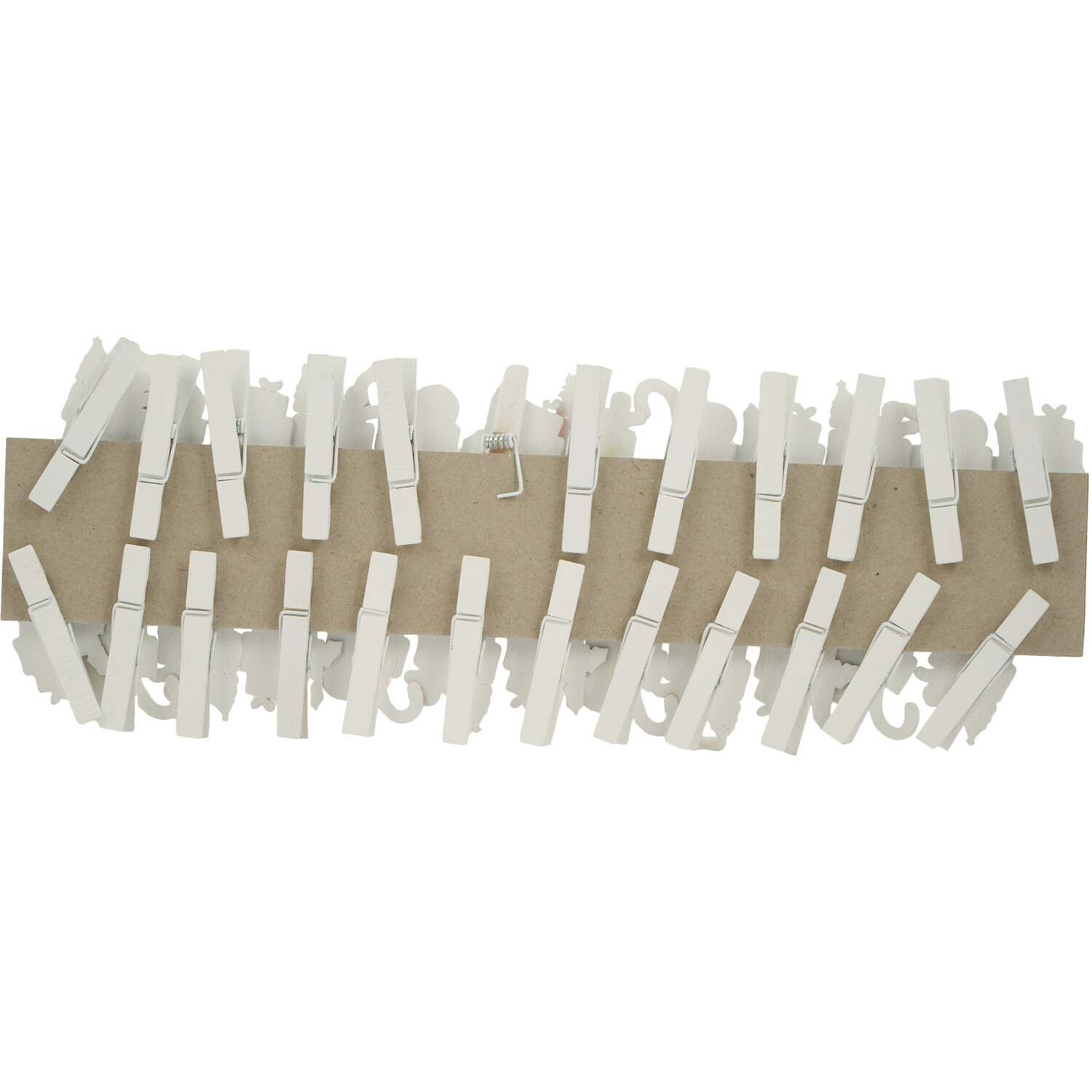 Pack of 24 Christmas Stocking Advent Pegs Image 4