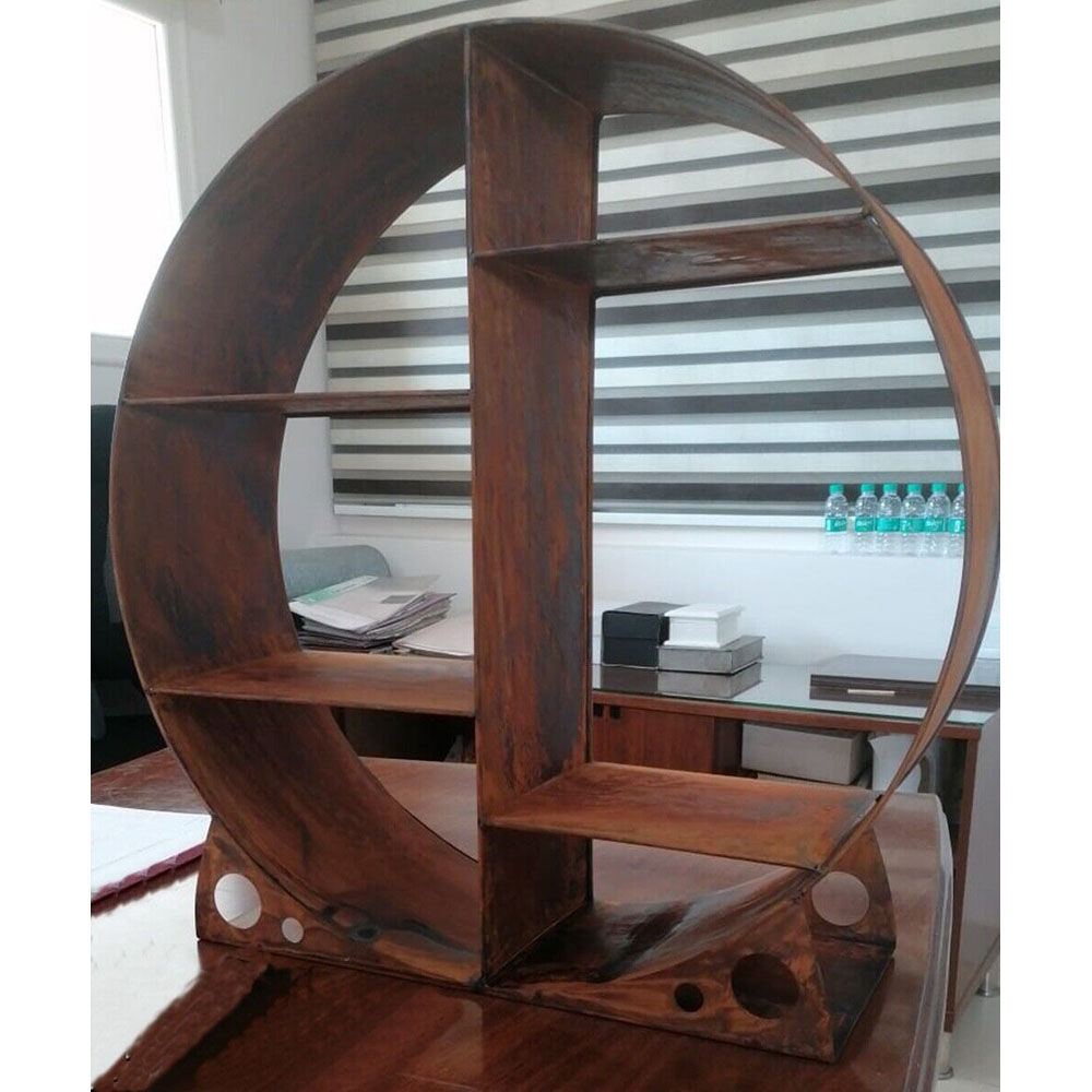 Inspirational Gifting Rustic Round Steel Log Holder 60cm Image 3