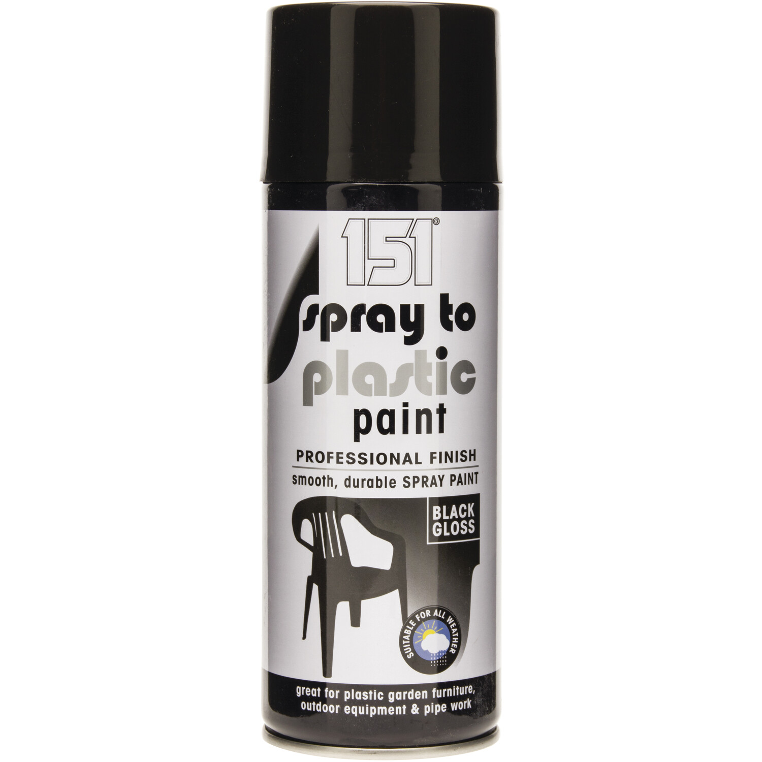 151 Spray to Plastic Paint - Black Image
