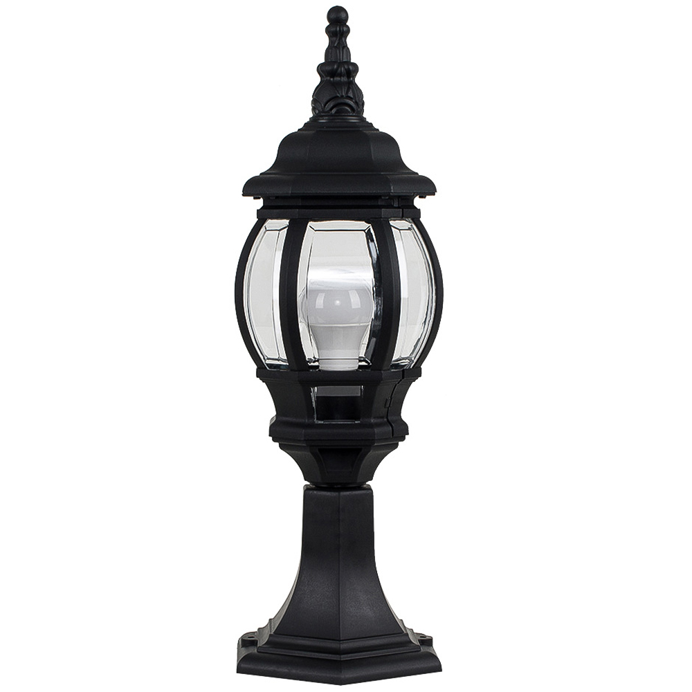 ValueLights Windsor Black Outdoor Post Topper Light Image 1