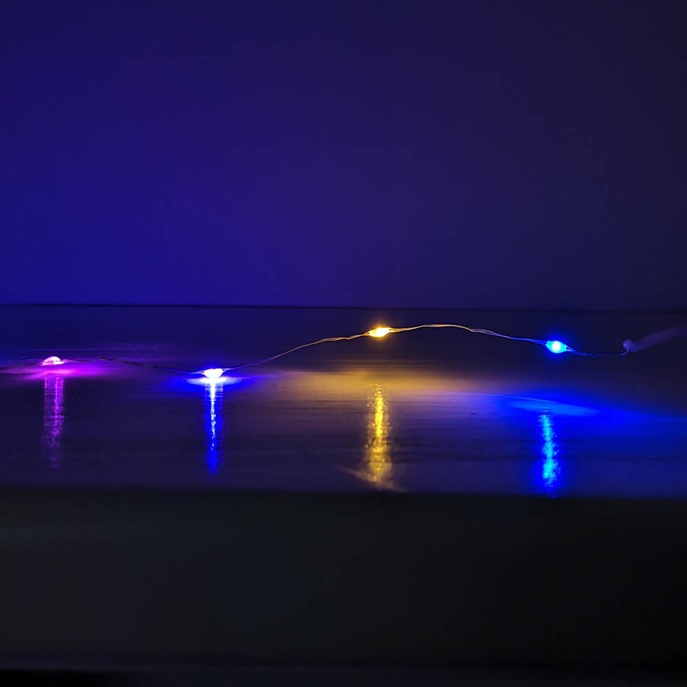 Samuel Alexander 50 Rainbow MicroBrights LED Premier Battery Operated String Light 2.5m Image 5