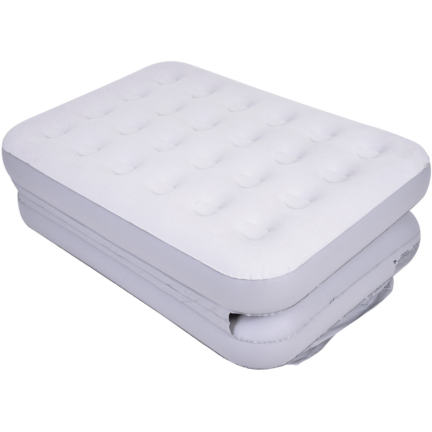 Avenli White Flocked Vinyl Sofa Bed Image 4