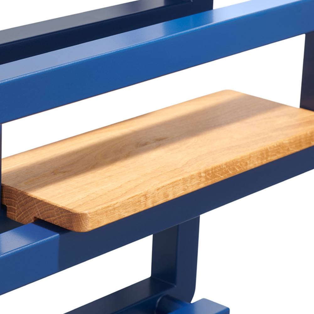 Terma Bookie Beech Wood Towel Rail Shelf 400mm Image 6