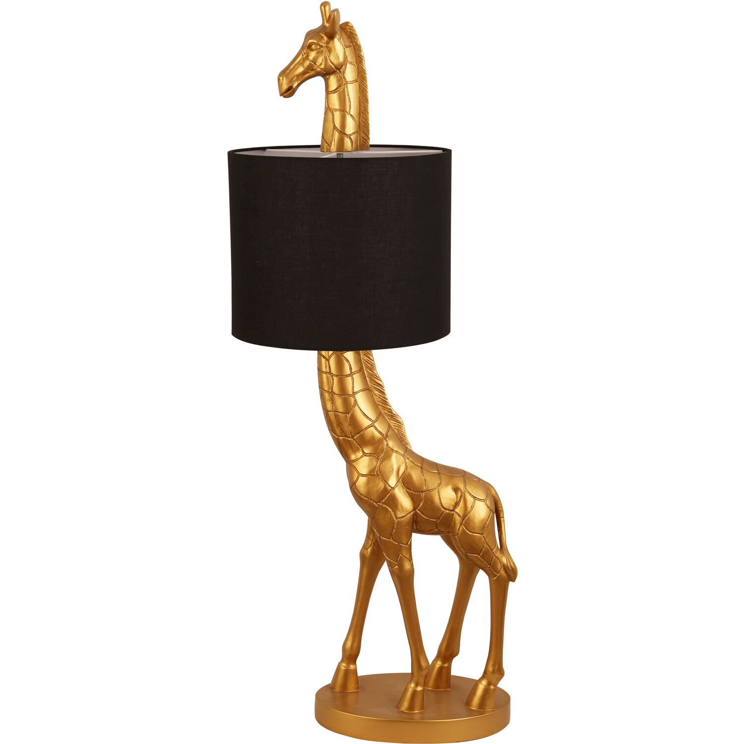 Giraffe Floor Lamp Black and Gold Image 4