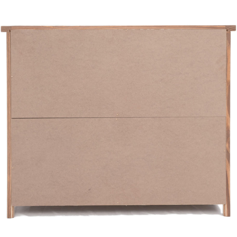 Cabinet Bits Padua 6 Drawer Brown Brass Drop Handle Chest of Drawers Image 7