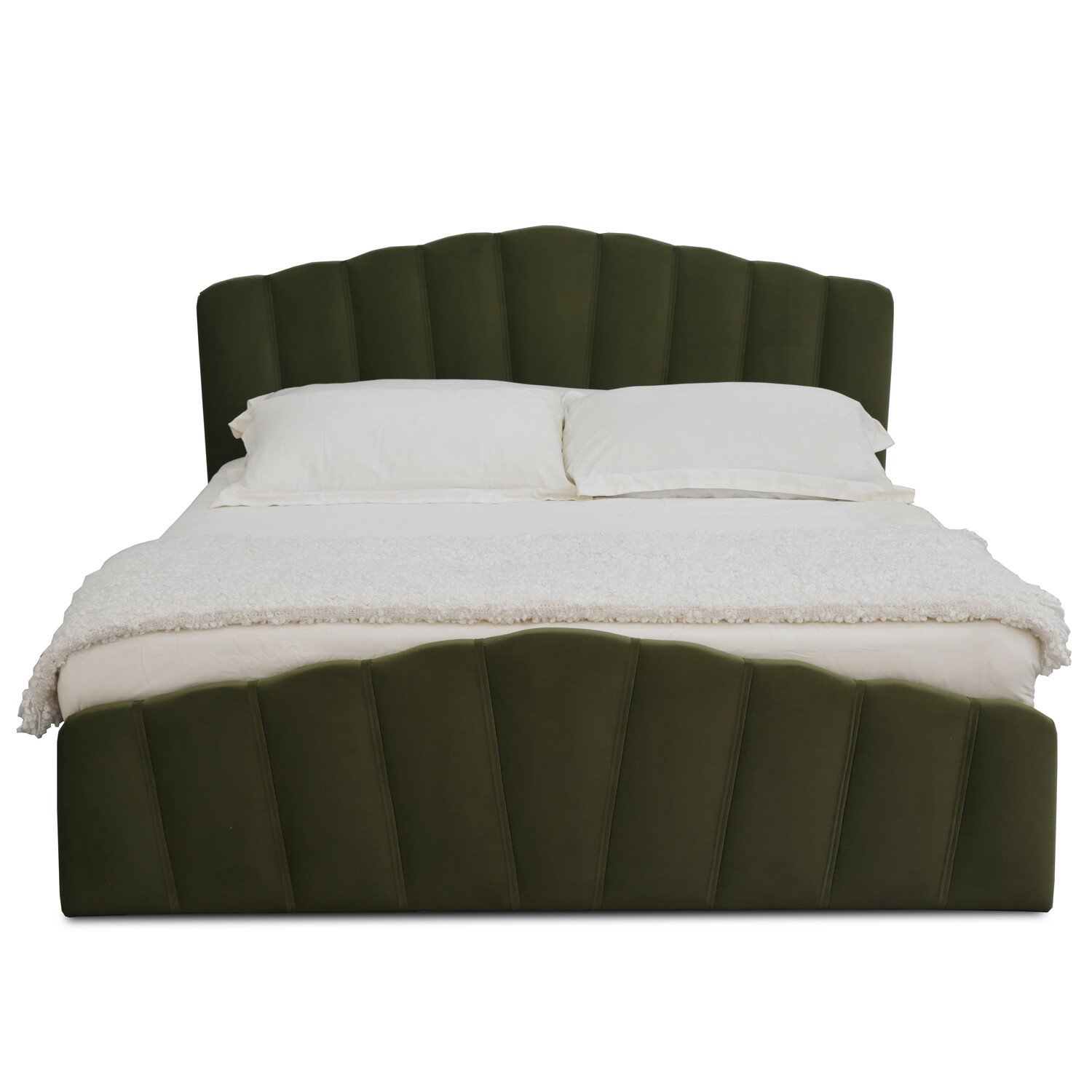 Lottie Ottoman Bed - Green / Double Image 3