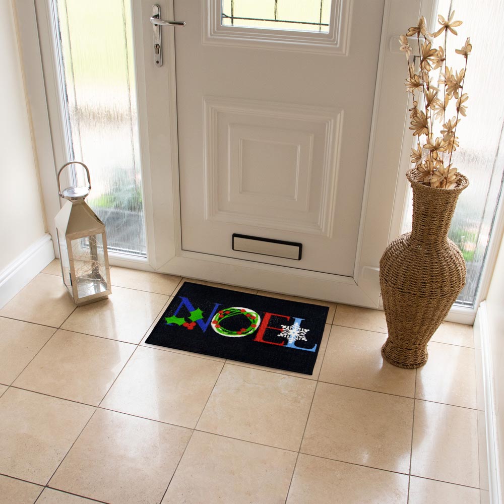 JVL Festive Christmas Noel Machine Washable Indoor Doormat 40 x 57cm Image 2