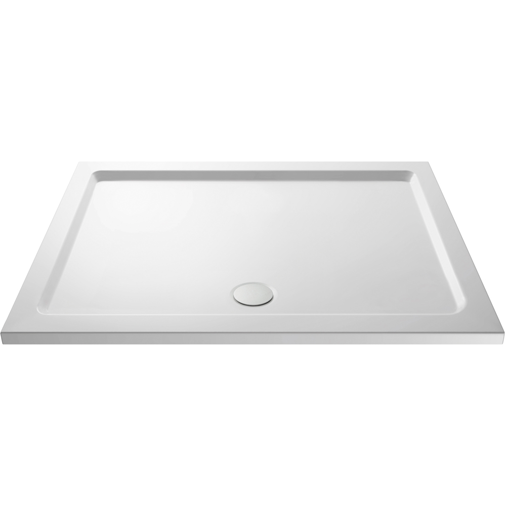 nuie White Rectangular Slimline Shower Tray 1700 x 900mm Image 1