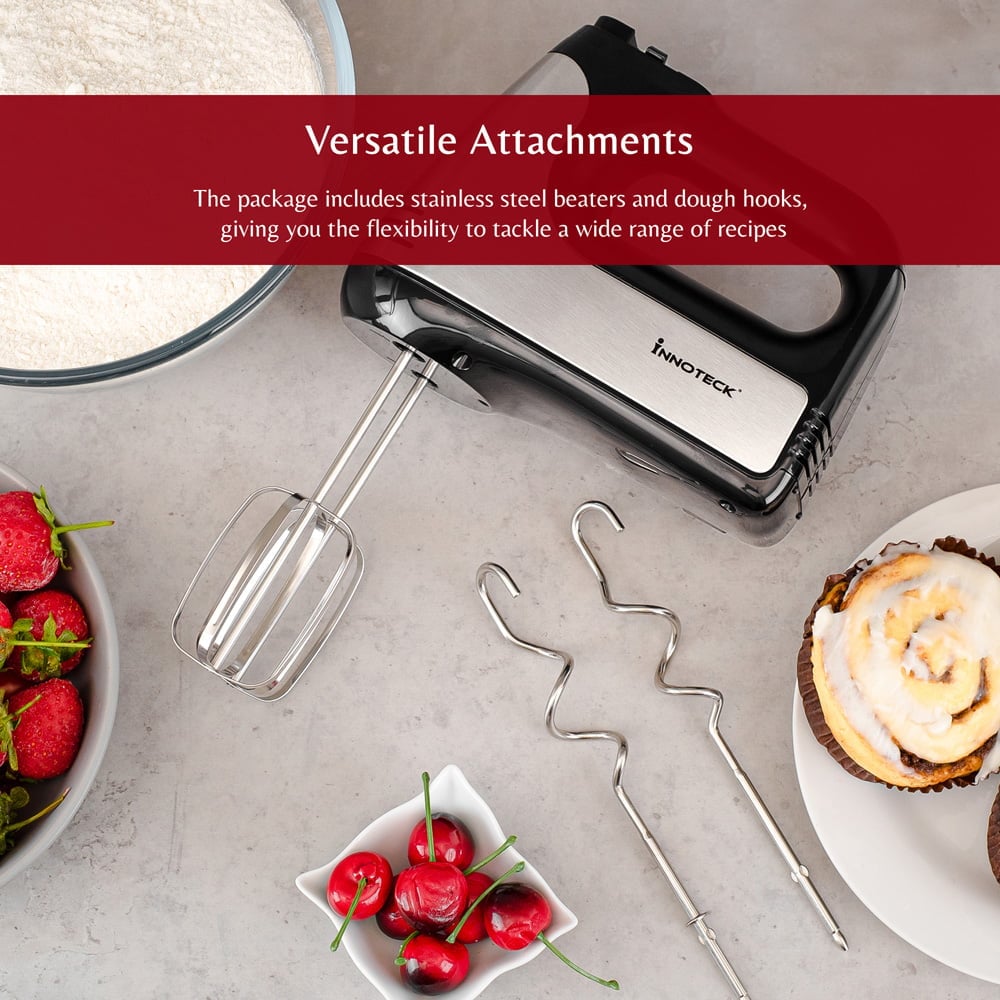 Innoteck Kitchen Pro 6 Speed Turbo Boost Electric Hand Mixer 400W Image 4