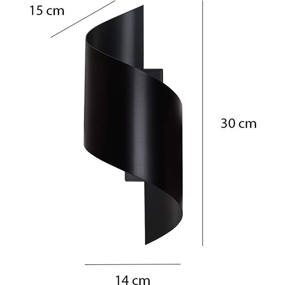 Emibig Spiner Black G9 Wall Light Image 9