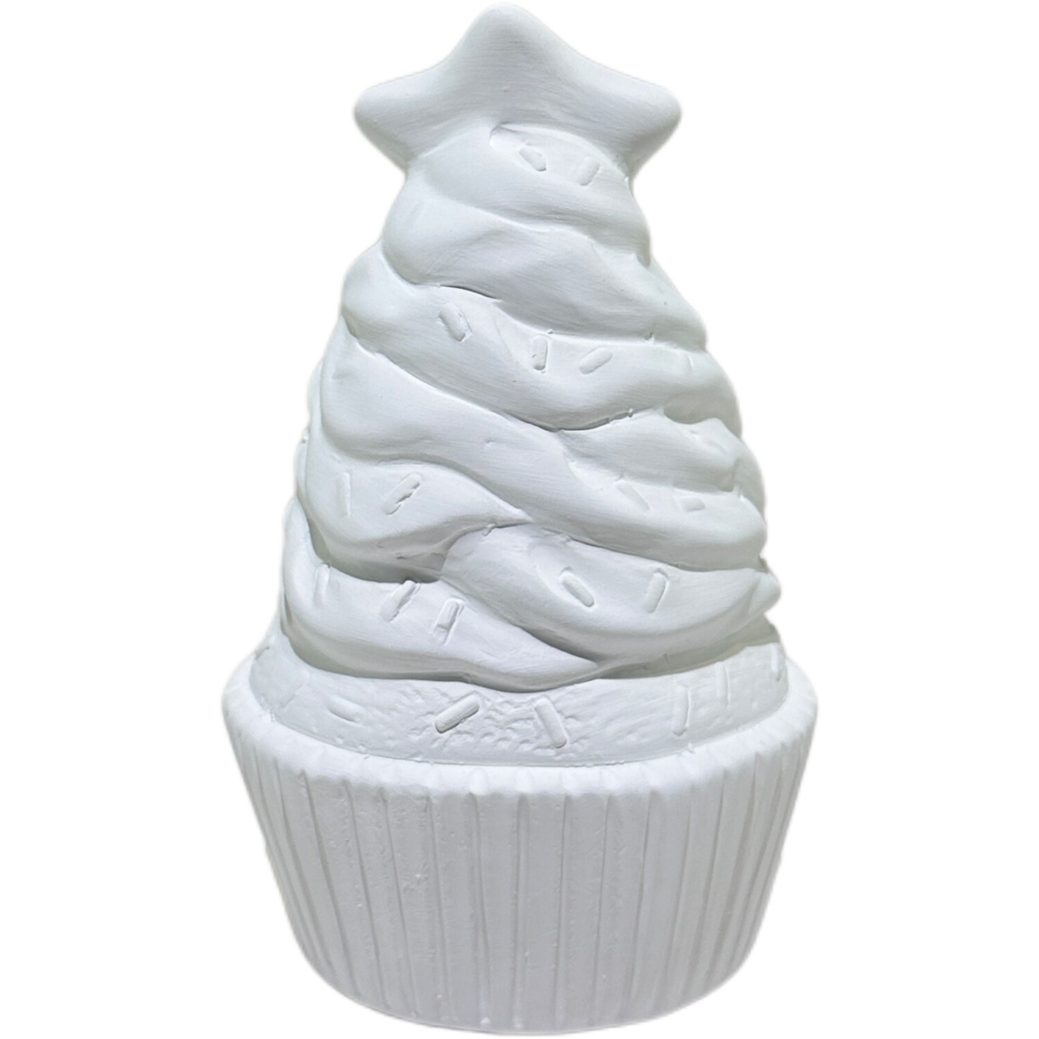 Paint Your Own Ceramic Xmas Cupcake Kit White Image 5