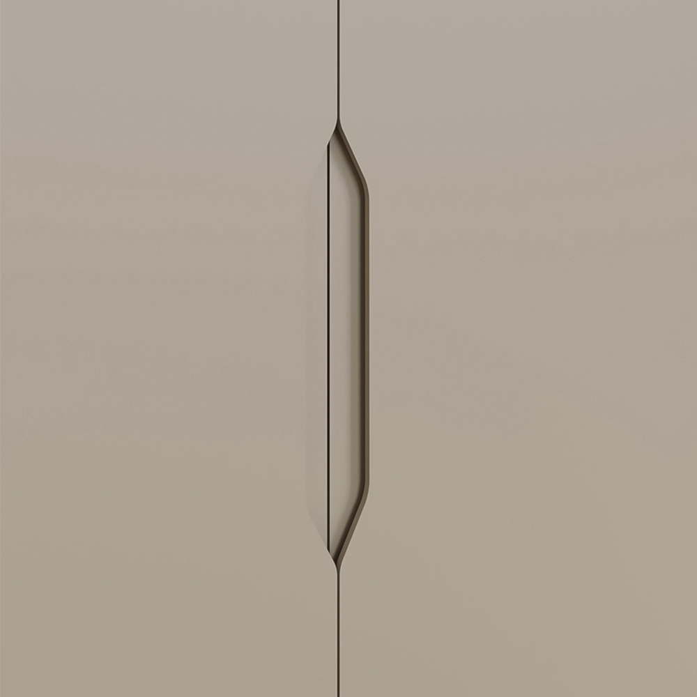 FWStyle Luno 2 Door Putty Modern Wardrobe Image 5