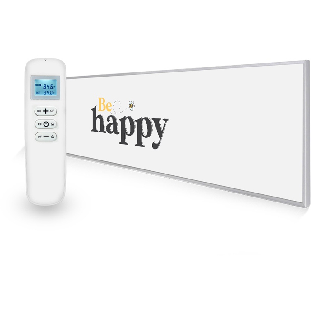 Mirrorstone Nexus 350W Be Happy Quote Wi-Fi Infrared Heating Panel 295 x 1195mm Image 2