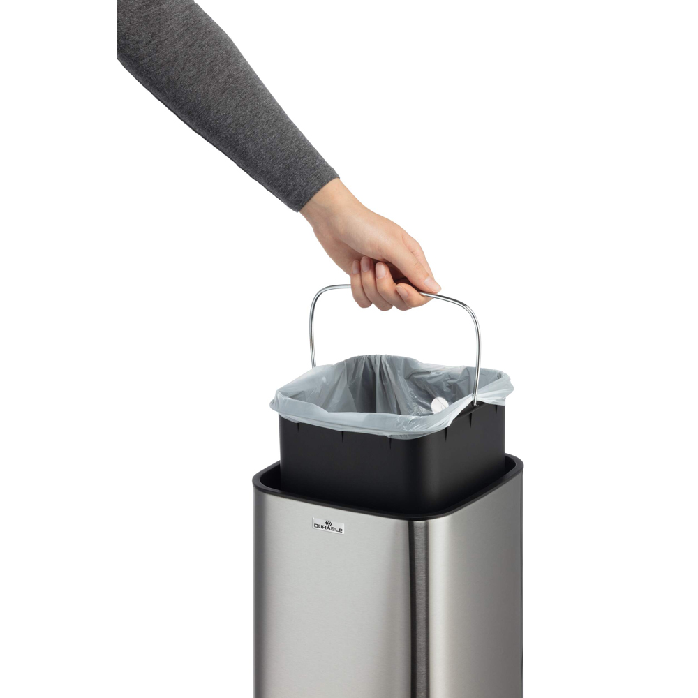 Durable Silver Motion Sensor Bin 6L Image 4