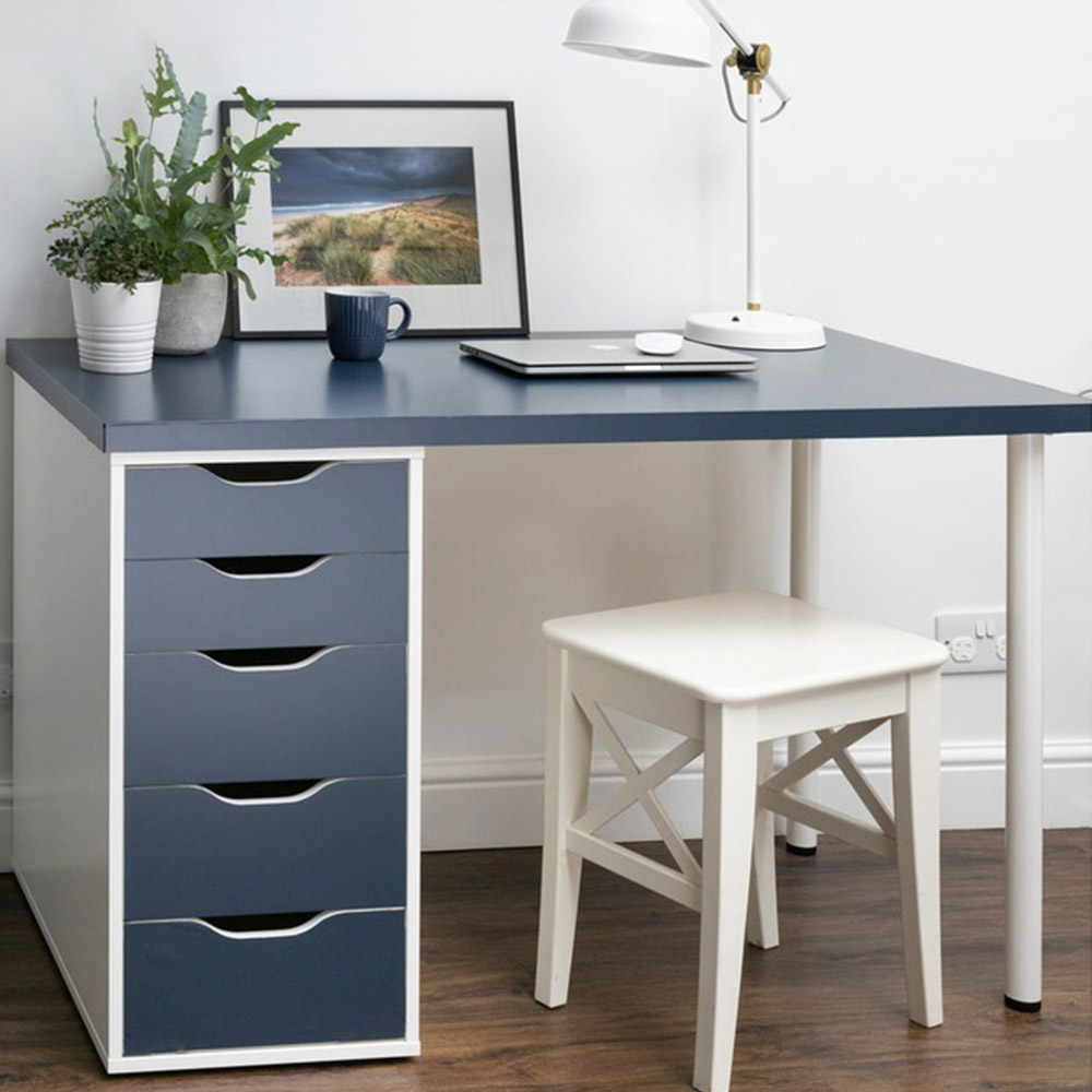 d-c-fix Matt Midnight Navy Blue Sticky Back Plastic Vinyl Wrap Film 67.5cm x 15m Image 4