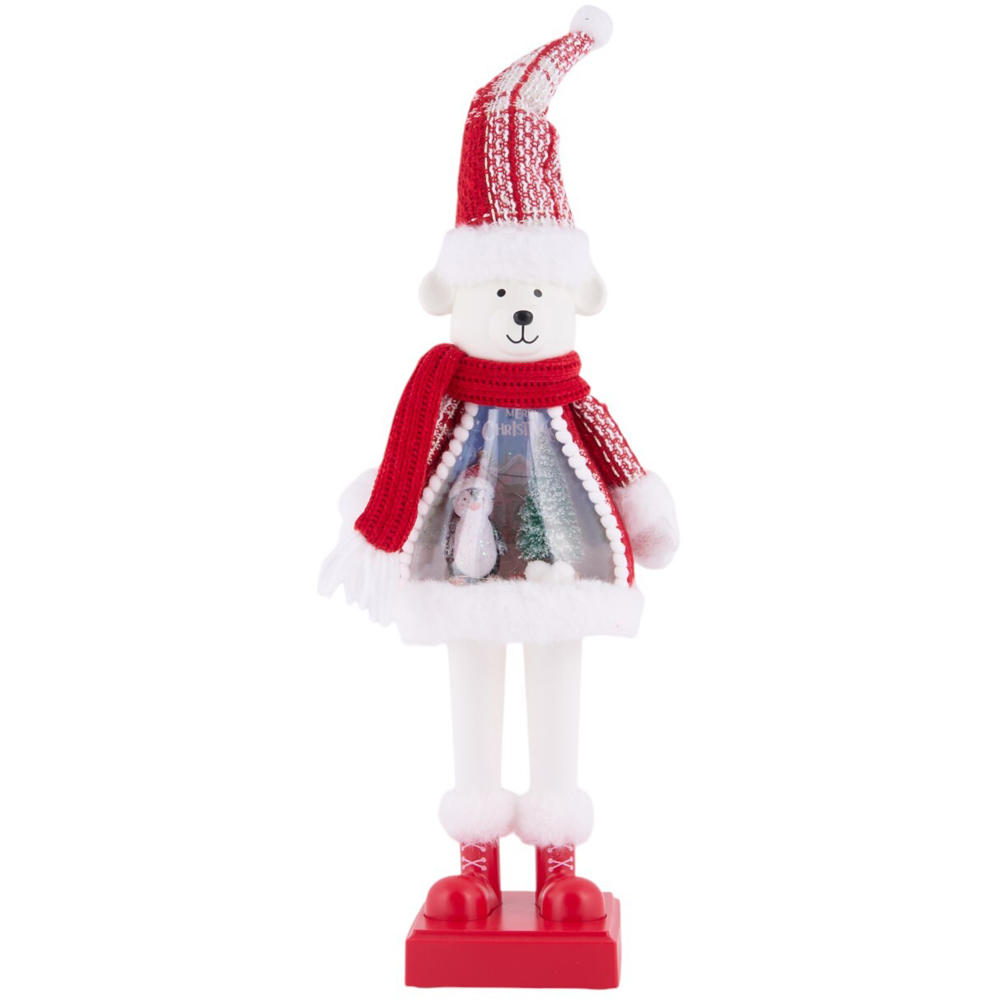 LED Scene Standing BearRed and White Image 2