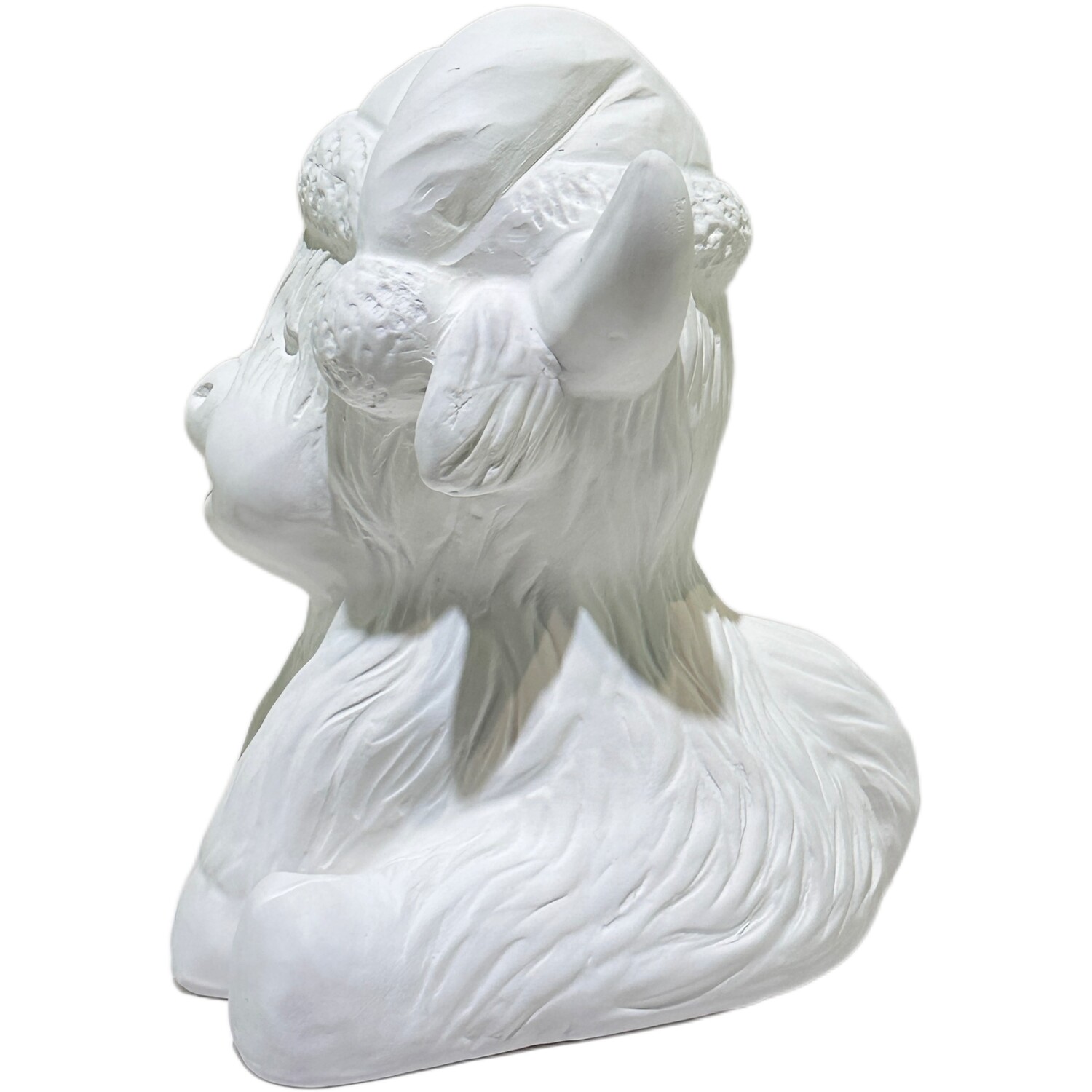 Paint Your Own Ceramic Xmas Highland Cow Kit White Image 3