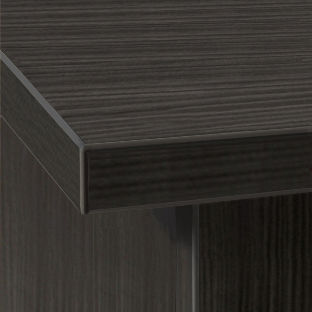 R White Cabinets 3 Drawer 4 Shelf Black Storage Chest with Hutch Image 3