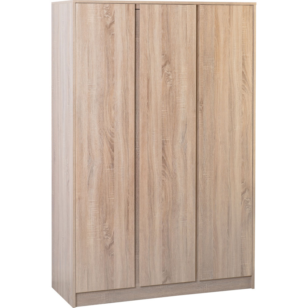 Seconique Malvern 3 Door Sonoma Oak Wardrobe Image 2