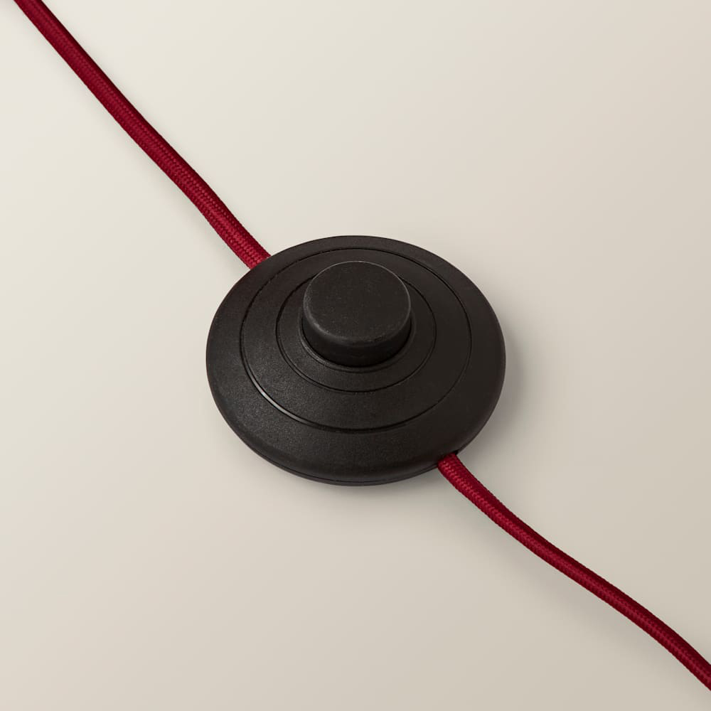 ValueLights Martha Conical Burgundy Velvet Midi Floor Lamp and Bulb Image 5