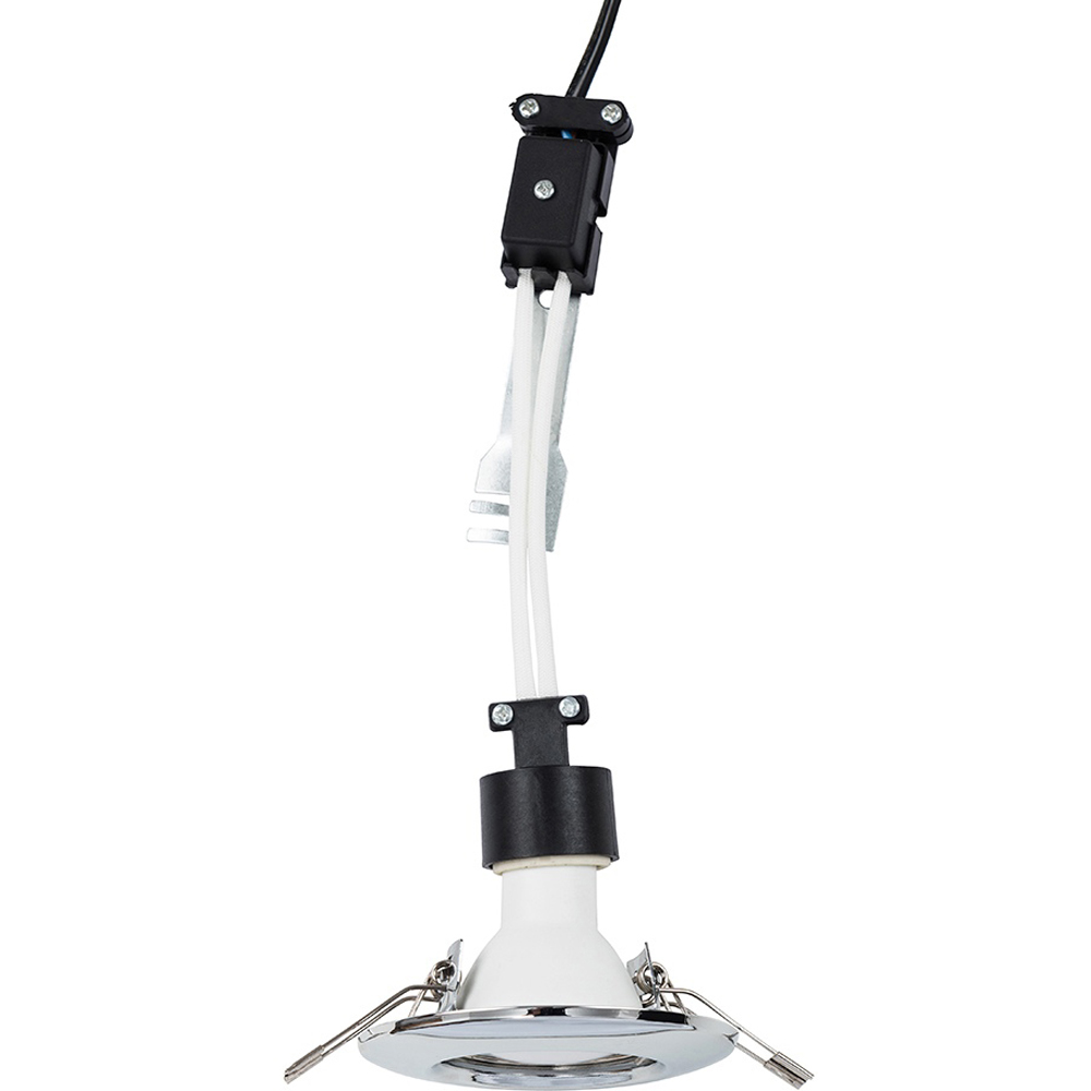 ValueLights Chrome Cool White LED Ceiling Downlight 30 Pack Image 1