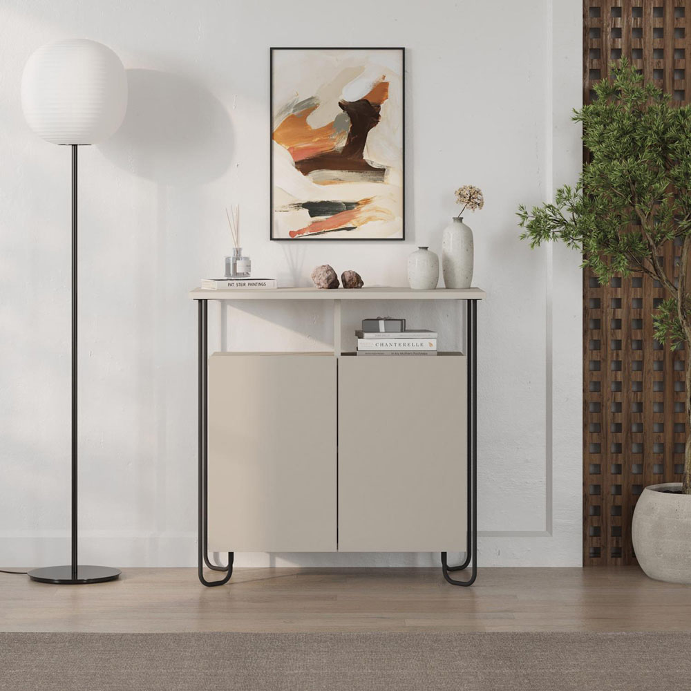 FWStyle Cornea 2 Door Sandstone Sideboard Image 5