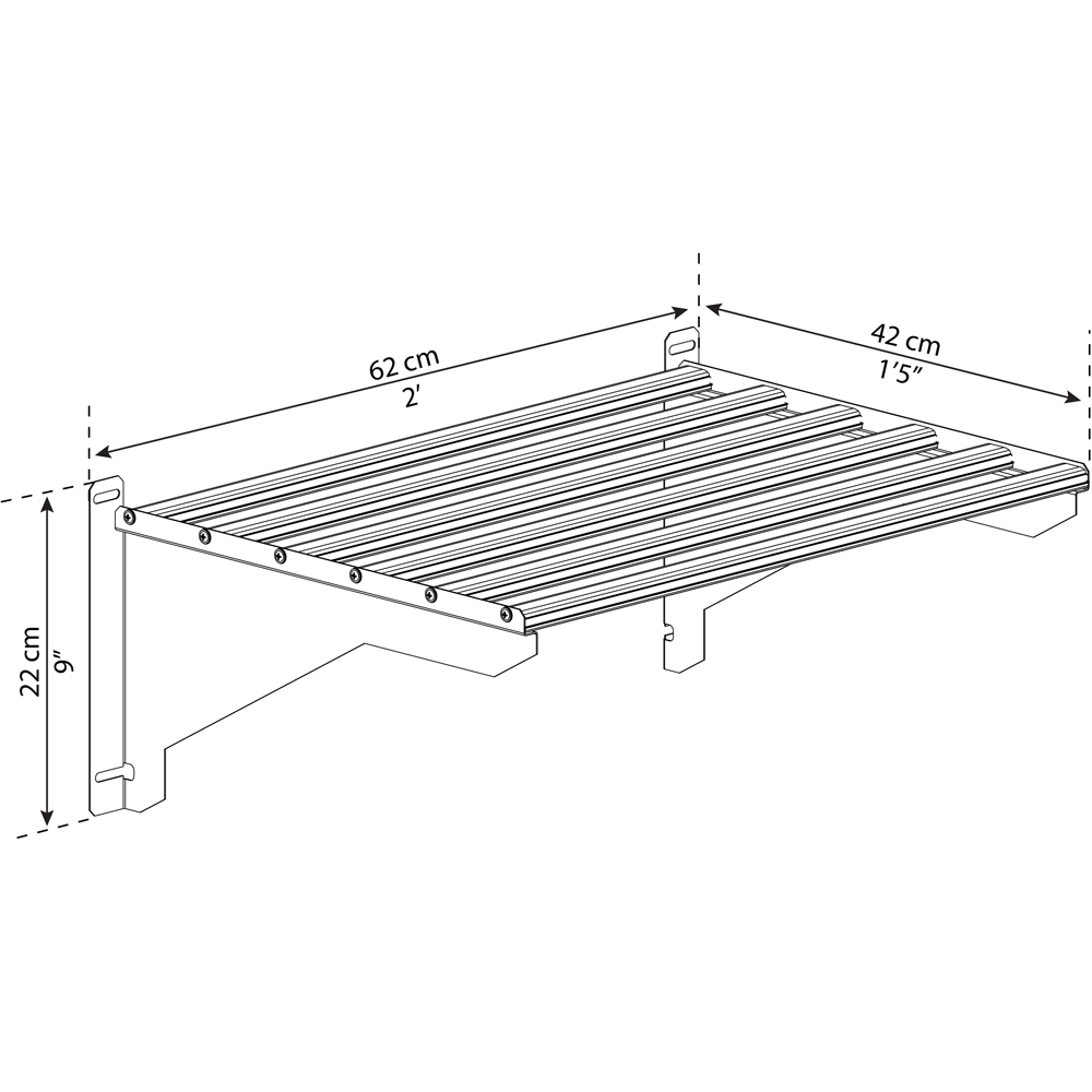 Palram Canopia Aluminium Shelf Kit Image 5