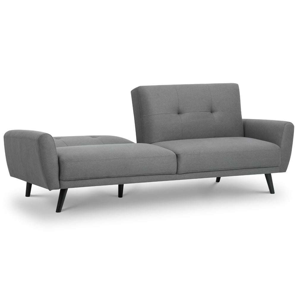 Julian Bowen Monza 2 Seater Grey Sofa Bed Image 3