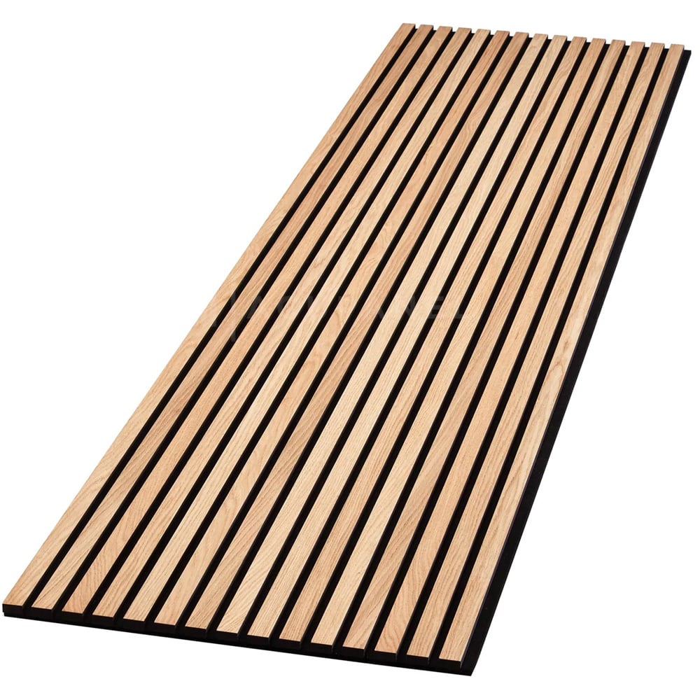 Shh Acoustics 240 x 60cm Natural Oak Decorative Slat Wall Panel Image 2