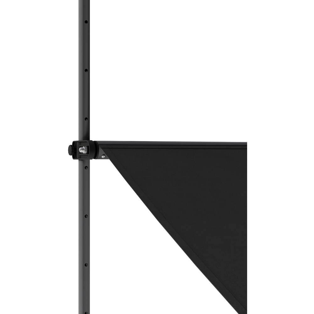 Living and Home Black Wavy Valance Retractable Height Adjustable Awning 3m Image 6