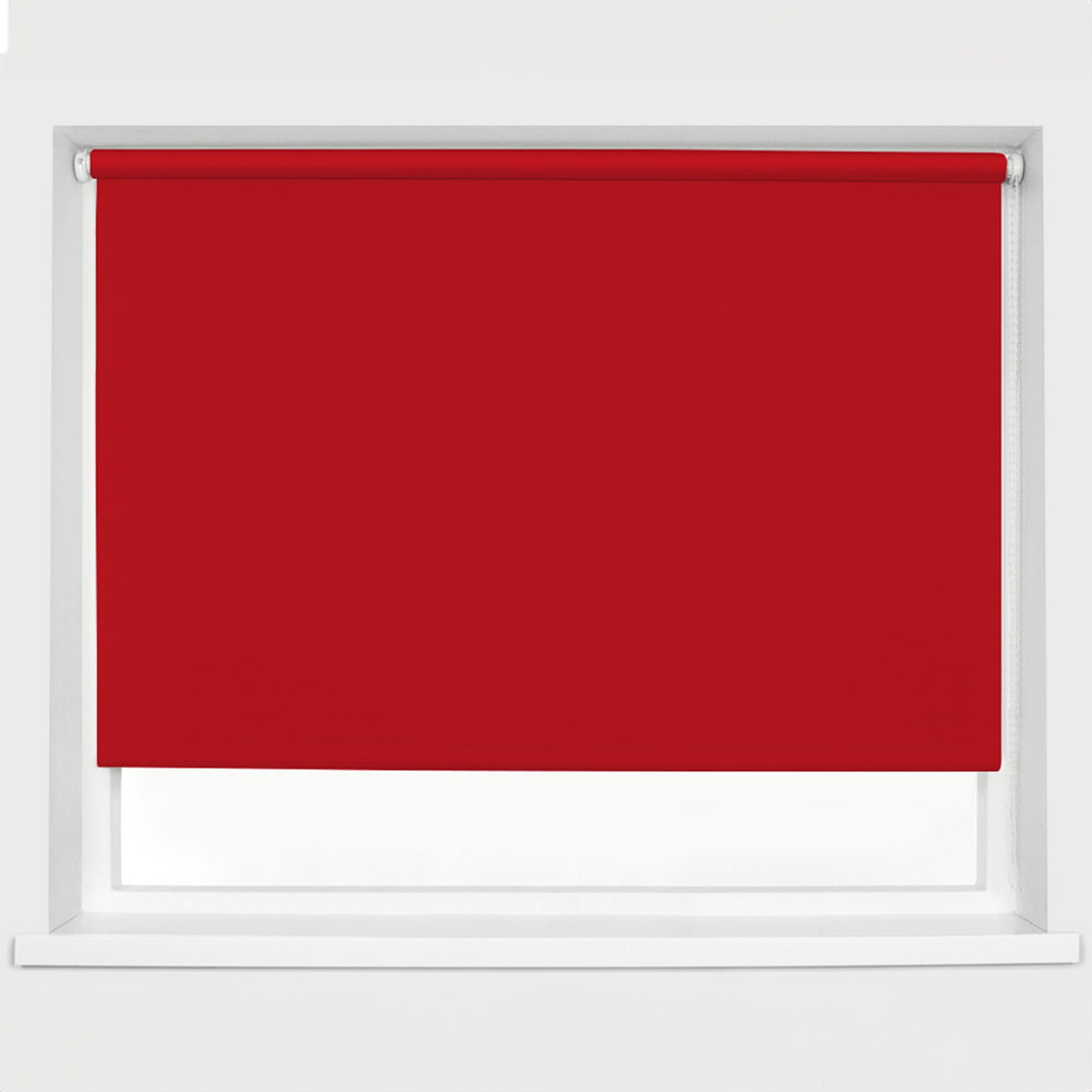 Caecus Blackout Roller Blinds Red 210cm x 120cm Image 1
