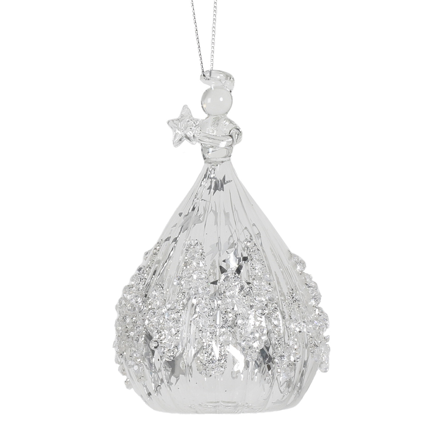 Clear Glass Sequin Angel Image 2