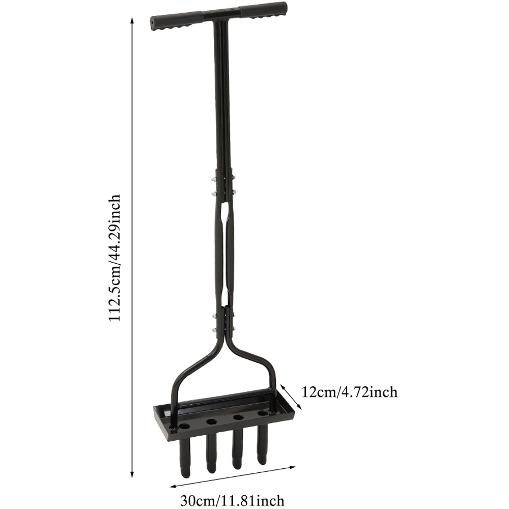 Living and Home Rust Resistant Lawn Aerator with Soil Core Storage Tray Image 8