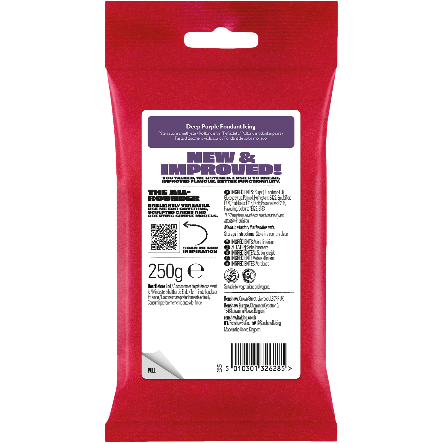 Renshaw Fondant Icing Deep Purple Image 2