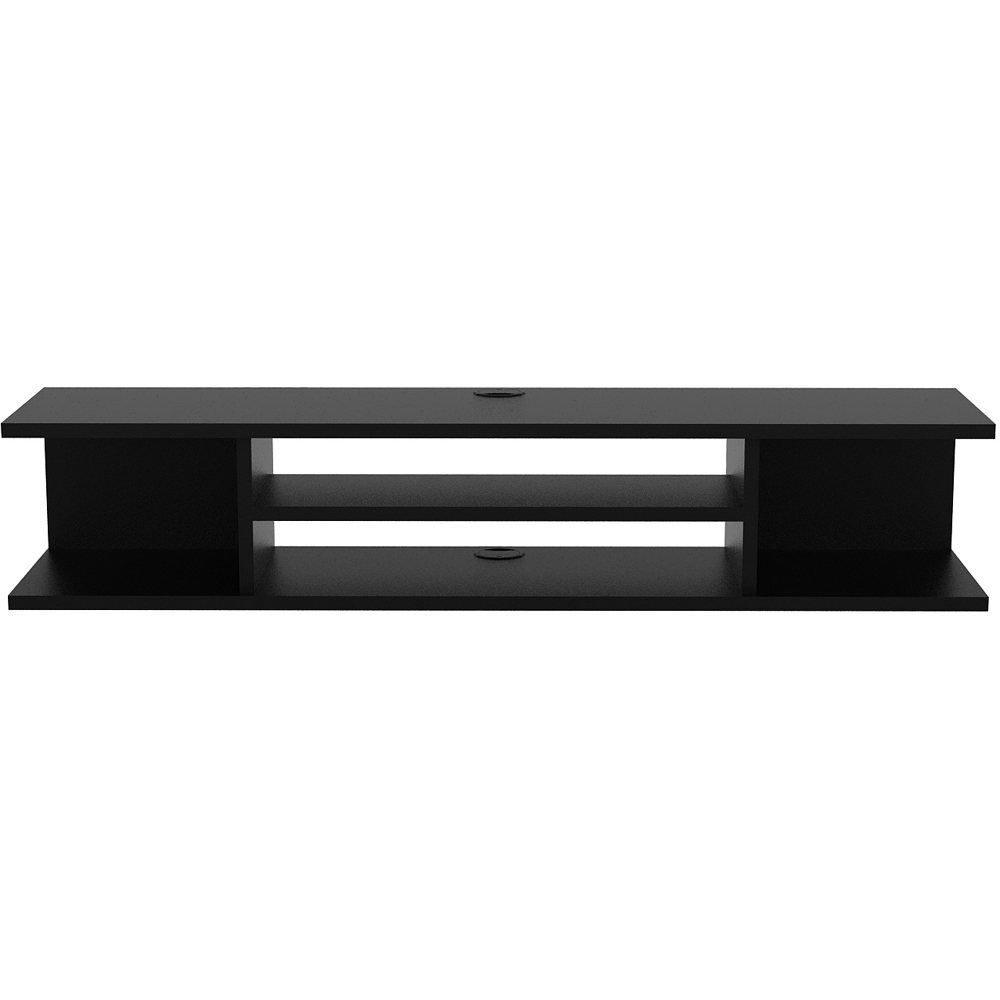 Decorotika Pivot 4 Shelf Black Floating TV Unit Image 4