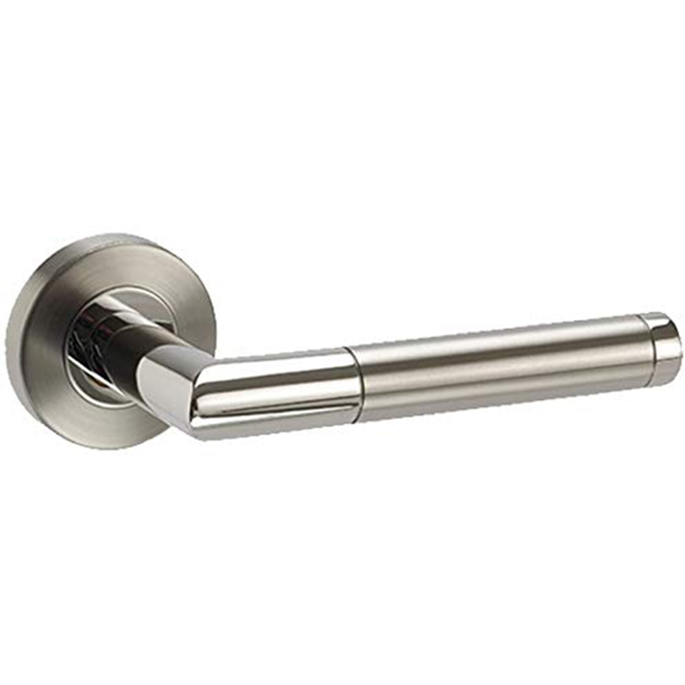 Golden Grace Dual Finish Mitred Door Handles Set Image 2