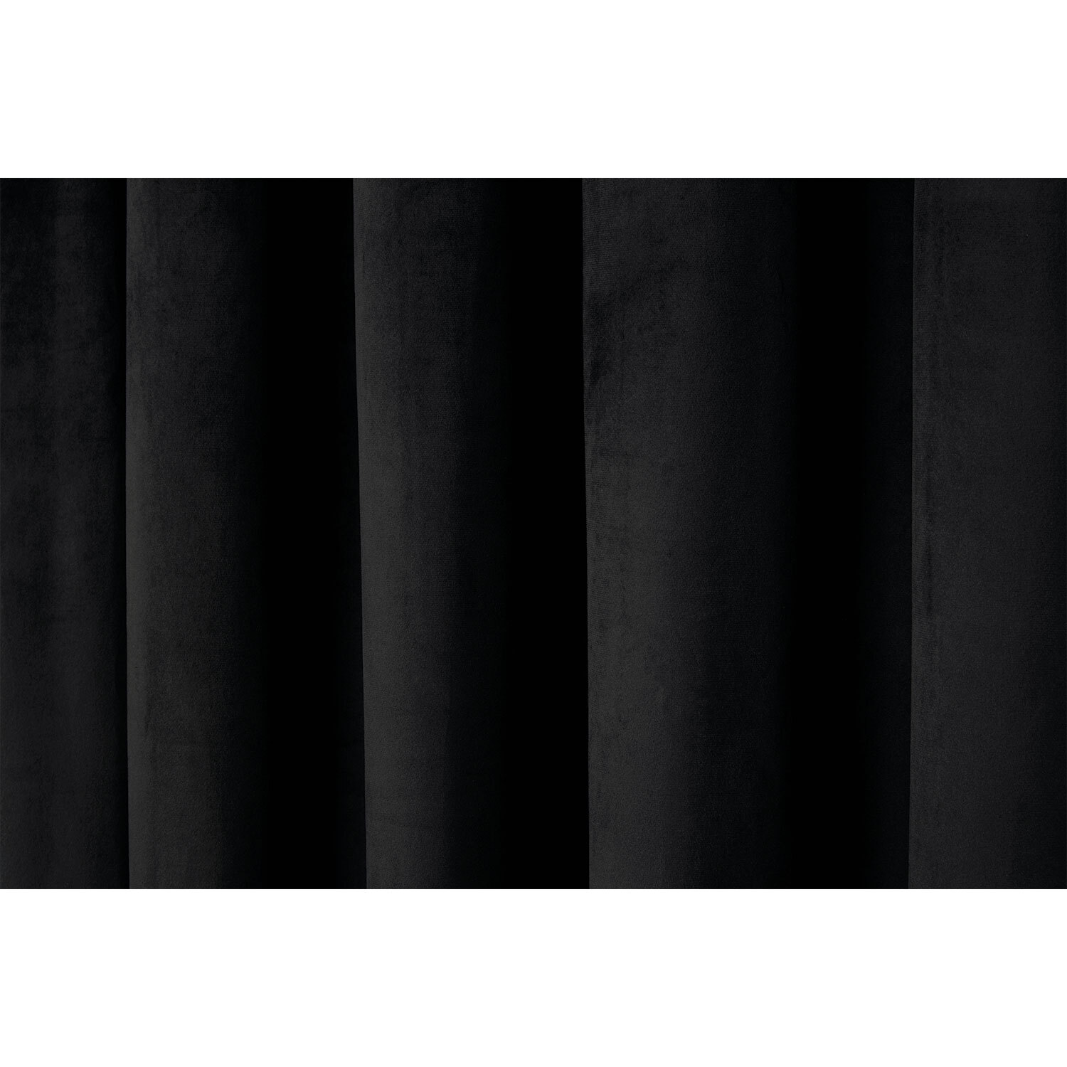 Divante Vermont Black Velvet Blackout Curtains 229cm Image 4
