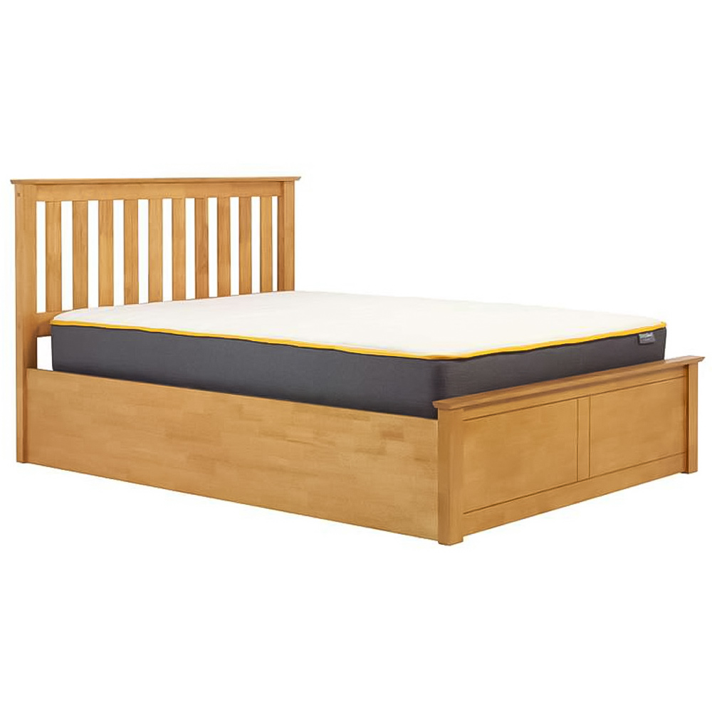 Phoenix Double Brown Ottoman Bed Image 4