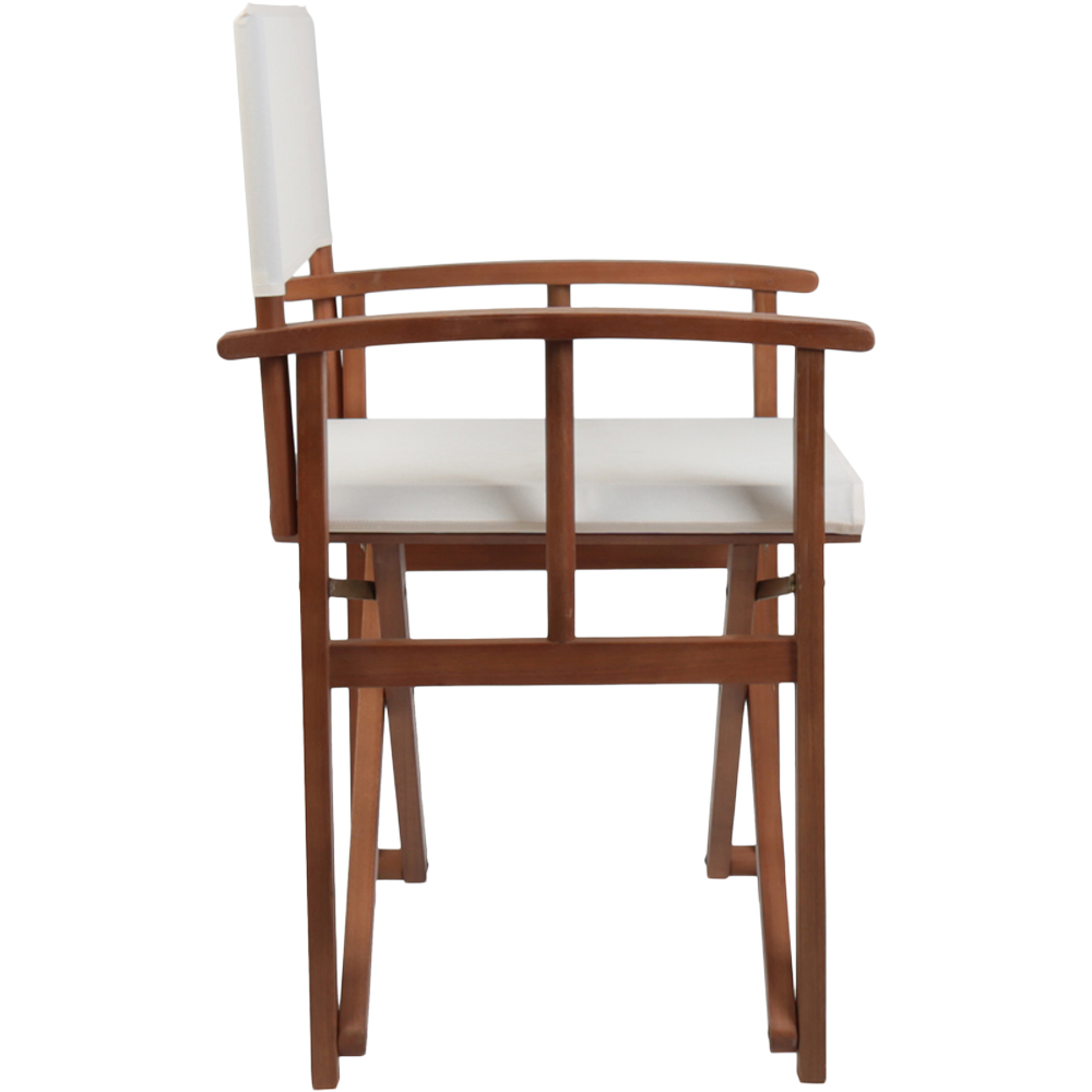 Charles Bentley Eucalyptus Pair Director Chair Cream Image 4