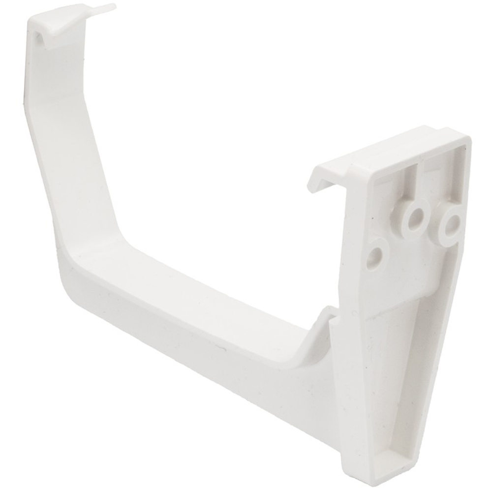 FloPlast Square Gutter Fascia Bracket White 114mm Image 3