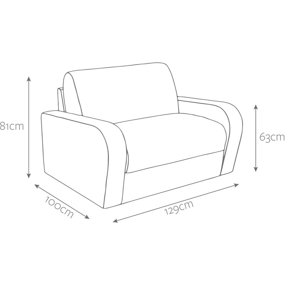 Jay-Be Deco Cosy Chenille Hedge Snuggler Sofa Bed with e-Sprung Mattress Image 8