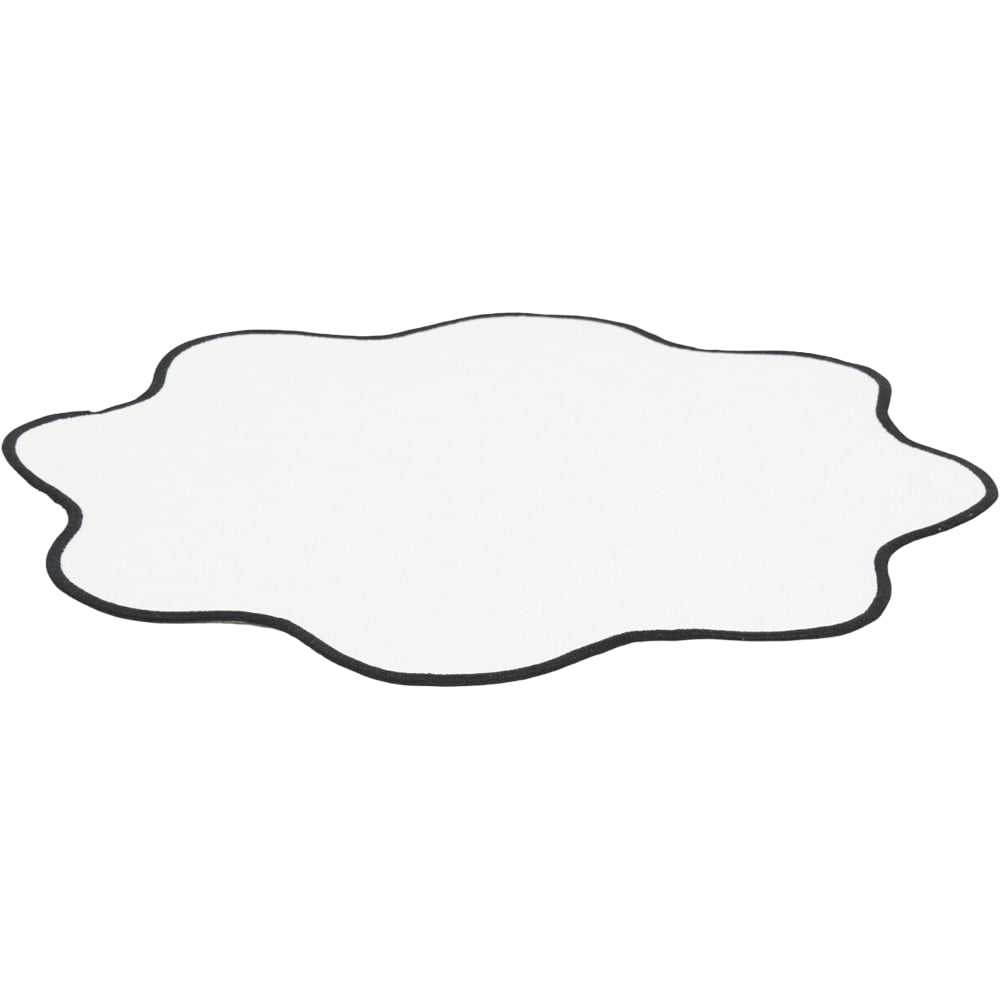 Pack of 4 Scalloped Placemats White Image 3