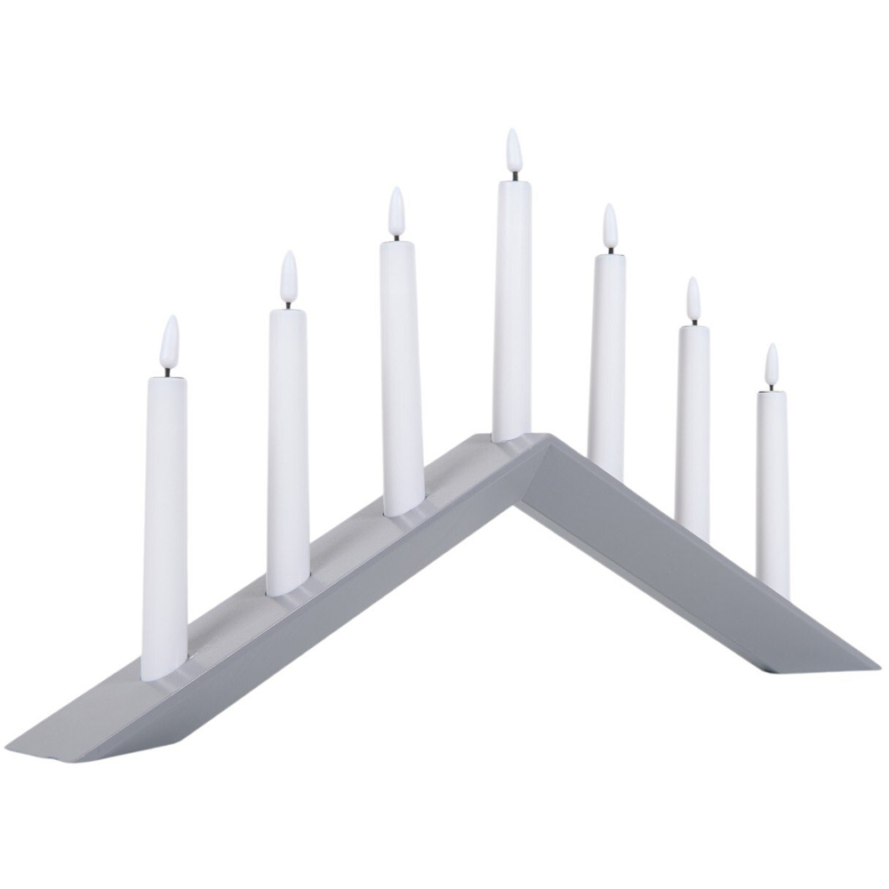 7 LED Candle Bridge Grey Image 3